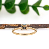 Misti 14K Yellow Gold Brazilian Aquamarine Diamond Ring | RD 4mm