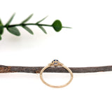 Vino 14K Yellow Gold 0.43cts AAA Ceylon Sapphire Diamond Ring | Round 5mm