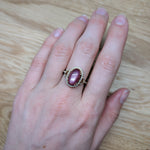 Angelic 14K Yellow Gold 5.87cts Star Ruby Diamond Wedding Ring | Oval - 12.5X8mm