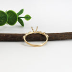 kylie 14k yellow gold diamond semi mount ring