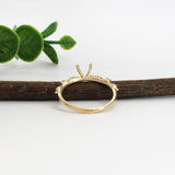 kylie 14k yellow gold diamond semi mount ring