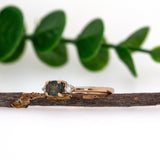 Vani 14K Rose Gold Alexandrite Diamond Ring | Oval Shape 5.3x4mm