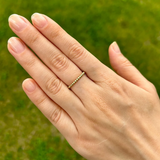Eternity Ball Band in Solid 14k White, Yellow or Rose Gold