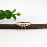 kylie 14k yellow gold diamond semi mount ring