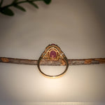 Angelic 14K Yellow Gold 5.87cts Star Ruby Diamond Wedding Ring | Oval - 12.5X8mm