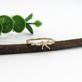 kylie 14k yellow gold diamond semi mount ring