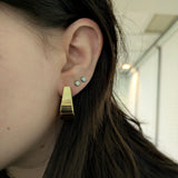 7.37g Estate Hoop Earrings | 14k Solid Gold