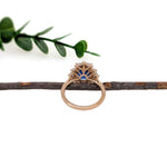 Forever Promise 14K Yellow Gold 3.13ctsBlue Sapphire Diamond Ring | Oval 10x8mm