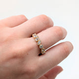 Milgrain Details Lab Diamonds Ring w 14K Yellow Gold | Mix 0.2mm