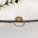 Angel 14K Yellow Gold 2.64cts Opal Diamond Ring | Oval 12X9mm