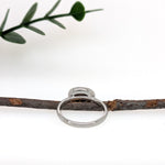 little love 14k white gold 0.91cts boulder opal diamond ring