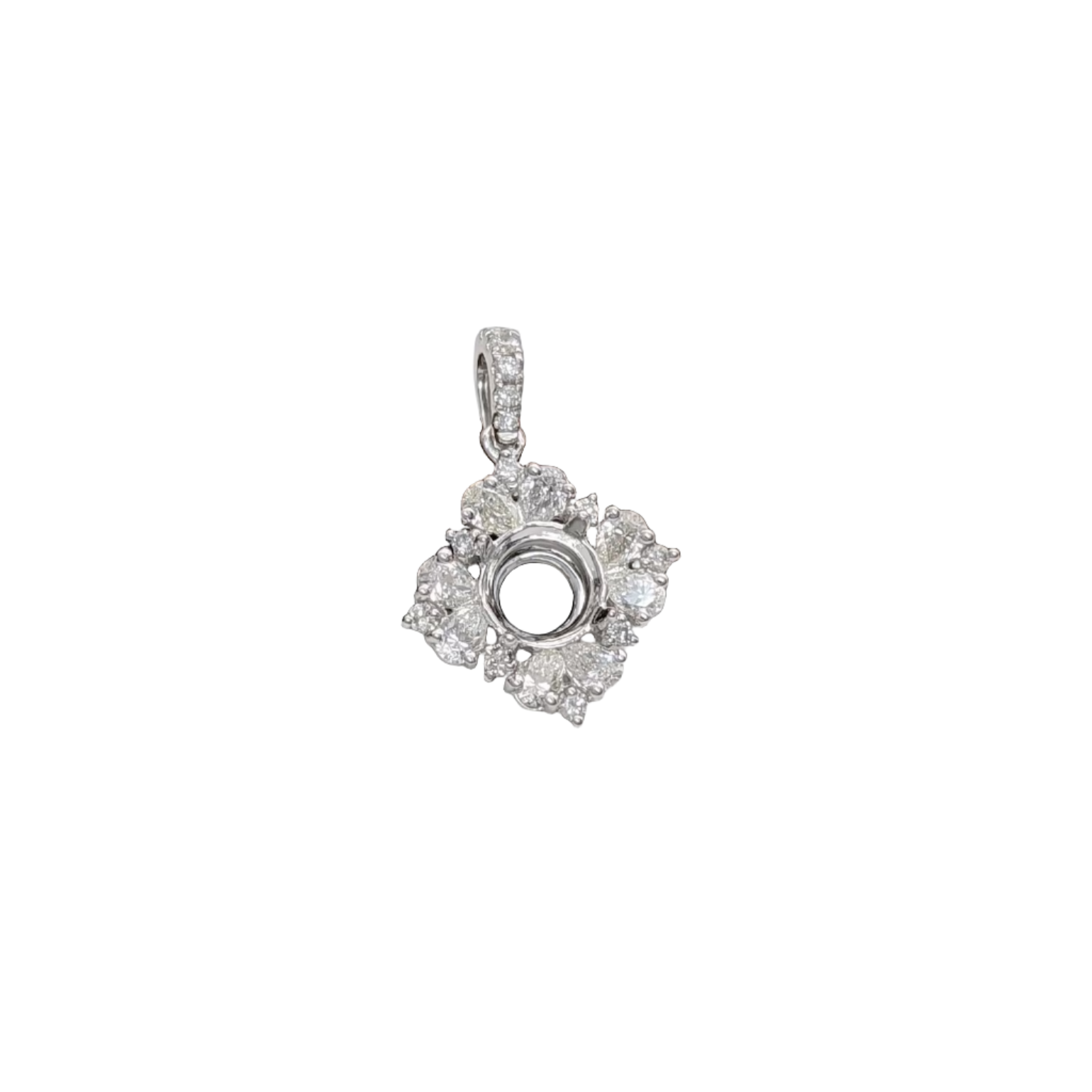 Semi mount 2025 pendant settings