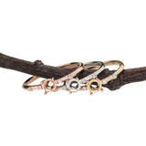 Dainty Ring Semi Mount w Diamond Accents