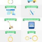 Pendants-Toi et Moi Diamond Pave Pendant Setting in 14K Solid Gold | Round Shape 4mm 4.5mm 5mm | Gemstone Setting | 2 stone Semi Mount | Customizable - NNJGemstones