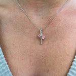 Pendants-Toi et Moi Diamond Pave Pendant Setting in 14K Solid Gold | Round Shape 4mm 4.5mm 5mm | Gemstone Setting | 2 stone Semi Mount | Customizable - NNJGemstones