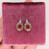 Dangle & Drop Earrings-Drop Earring Enhancer Semi Mount w Diamond Connector in Solid 14K Gold | 7x5mm 8x6mm 9x7mm | Earring Jacket Setting | Dangle | Customizable - NNJGemstones