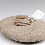 Statement Rings-Petite Ring Setting W Natural Diamond Halo in 14K Solid Gold | Oval Shape 5x3 6x4 7x5 | Daily Wear Jewelry | Promise Ring | Customizable - NNJGemstones