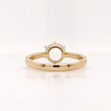 Chelsea 14K Solid Gold Natural Diamonds Ring Setting | Round Shape | Customizable