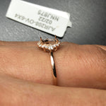 Statement Rings-Petite Ring Setting W Natural Diamond Halo in 14K Solid Gold | Oval Shape 5x3 6x4 7x5 | Daily Wear Jewelry | Promise Ring | Customizable - NNJGemstones