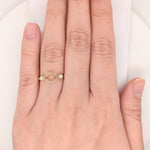 Statement Rings-Bezel Set East West Ring Setting w Diamond Accents in 14K Solid Gold | Marquise Shape 7x5 8x6 9x7 | Minimalistic Ring | Customizable - NNJGemstones