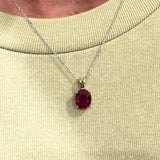 Classy Pigeon Blood Red Ruby Pendant