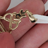 Pendants-Charming Art Deco Pendant Setting W Natural Diamond Accents in 14K Solid Gold | Emerald Cut 9x7 10x8 11x9 14x12 | Customizable - NNJGemstones