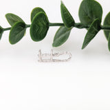 Pendants-Dainty Infinity Design Diamond Pendant Semi Mount in 14K Rose, White, or Yellow Gold | Oval Shape 8x6mm | Twisted Necklace | Custom Sizes - NNJGemstones