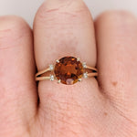 Engagement Rings-Classic Round Ring Setting with Natural Diamond Accents in 14K Solid Gold | Round Cut 8mm 8.5mm 9mm | Statement Ring Setting | Customizable - NNJGemstones