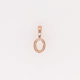 Pendants-Minimalist Solitaire Pendant Setting in 14K Solid Gold | Oval Shape 7x5 7.5x5.5 8x6 | Daily Wear Jewelry | Customizable - NNJGemstones