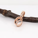 Pendants-Minimalist Solitaire Pendant Setting in 14K Solid Gold | Oval Shape 7x5 7.5x5.5 8x6 | Daily Wear Jewelry | Customizable - NNJGemstones