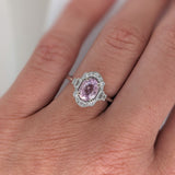 Vintage Inspired Ring Semi Mount w Baguette and Round Diamonds in 14K Gold | Oval Shape | Custom Gemstone Jewelry