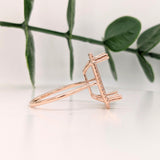 Statement Rings-Classic Pave Diamond Halo Ring Setting in 14K Solid Gold | Emerald Cut 14x10 15x11 16x12 18x13 | Radiant Cut | Statement Ring | Customizable - NNJGemstones