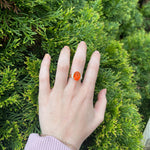 Statement Rings-Statement Trio Diamond Accent Ring Setting in 14K Solid Gold | Oval 10x8 11x9 12x10 | Gemstone Ring | Split Shank | Wide Band | Customizable - NNJGemstones