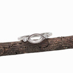 Statement Rings-Bezel Set East West Ring Setting w Diamond Accents in 14K Solid Gold | Marquise Shape 7x5 8x6 9x7 | Minimalistic Ring | Customizable - NNJGemstones