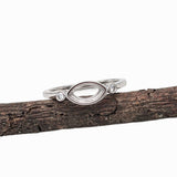 Statement Rings-Bezel Set East West Ring Setting w Diamond Accents in 14K Solid Gold | Marquise Shape 7x5 8x6 9x7 | Minimalistic Ring | Customizable - NNJGemstones