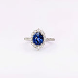 Bracia 14K Solid Gold Natural Diamonds Ring Setting : Oval Shape