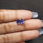 Tanzanite Earring Studs in 14K Solid White, Yellow or Rose Gold | Oval 6x4mm, 7x5mm | December Birthstone | Minimalist | Ready to Ship!