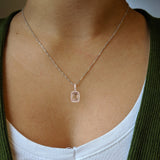 Gorgeous Pendant Semi-Mount w Diamond Accented Halo & Bail