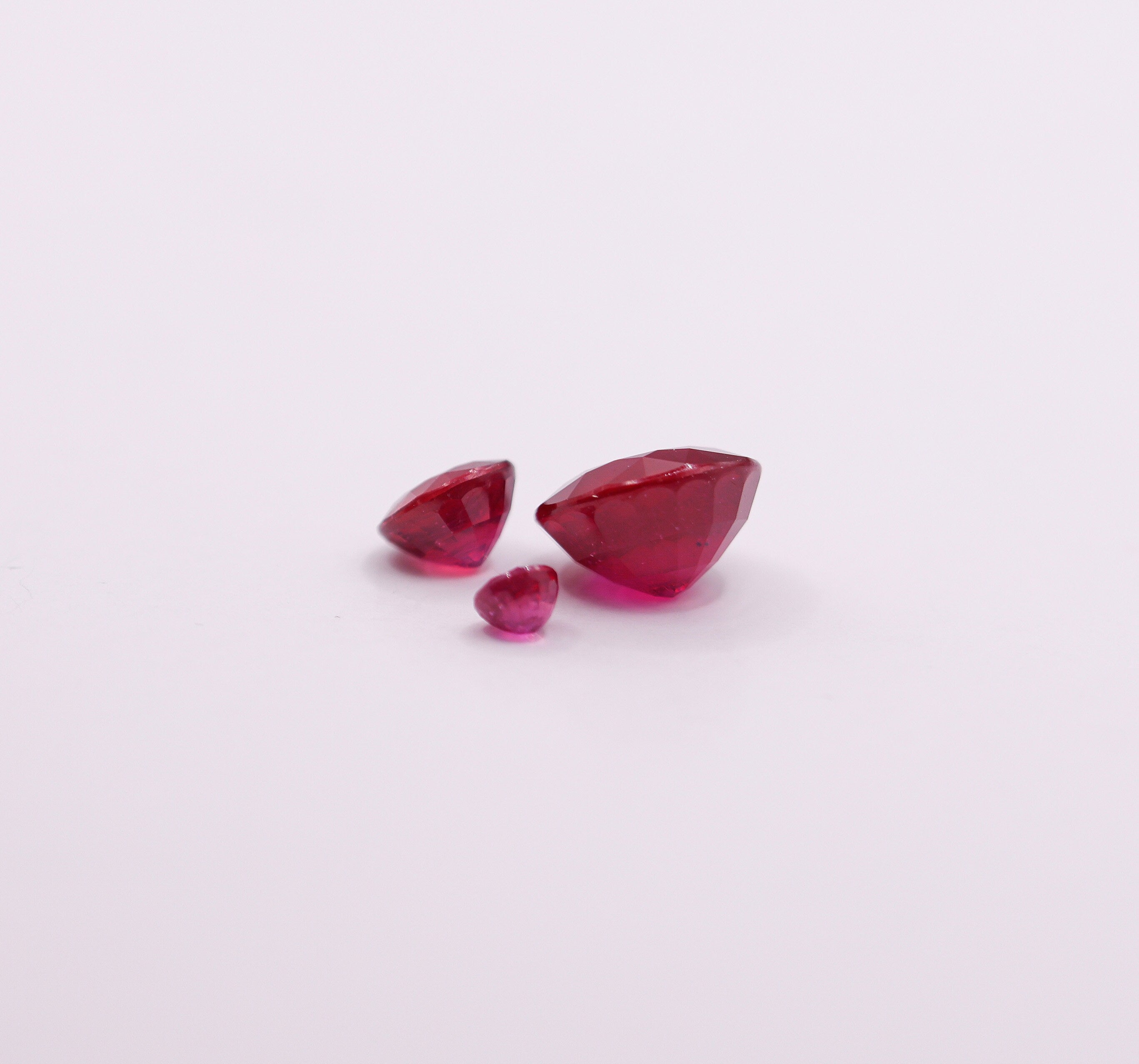 Gemstones-Natural Ruby Loose Gemstones | Round | 5mm 6mm 7mm 8mm 9mm 10mm | Pigeon Blood Red | Jewelry Stone Setting | Fissure Filled | Certified - NNJGemstones