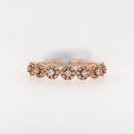 Stackable Rings-Beautiful Natural Diamond Ring in Solid 14k Rose Gold || Round Diamonds || Customizable || Natural Diamonds || Stackable || - NNJGemstones