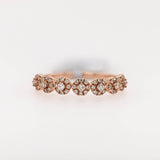 Stackable Rings-Beautiful Natural Diamond Ring in Solid 14k Rose Gold || Round Diamonds || Customizable || Natural Diamonds || Stackable || - NNJGemstones