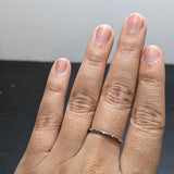 14K White Gold Diamond Open Stackable Band