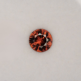 Natural Cambodian Red Zircon Round Shape 7.5mm 2.10ct Loose Gemstone