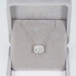 14K white gold lab grown diamond necklace