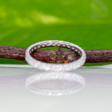 14K white gold lab grown diamond eternity band