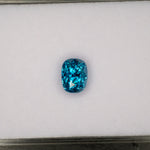 natural cambodian blue zircon oval loose gemstone