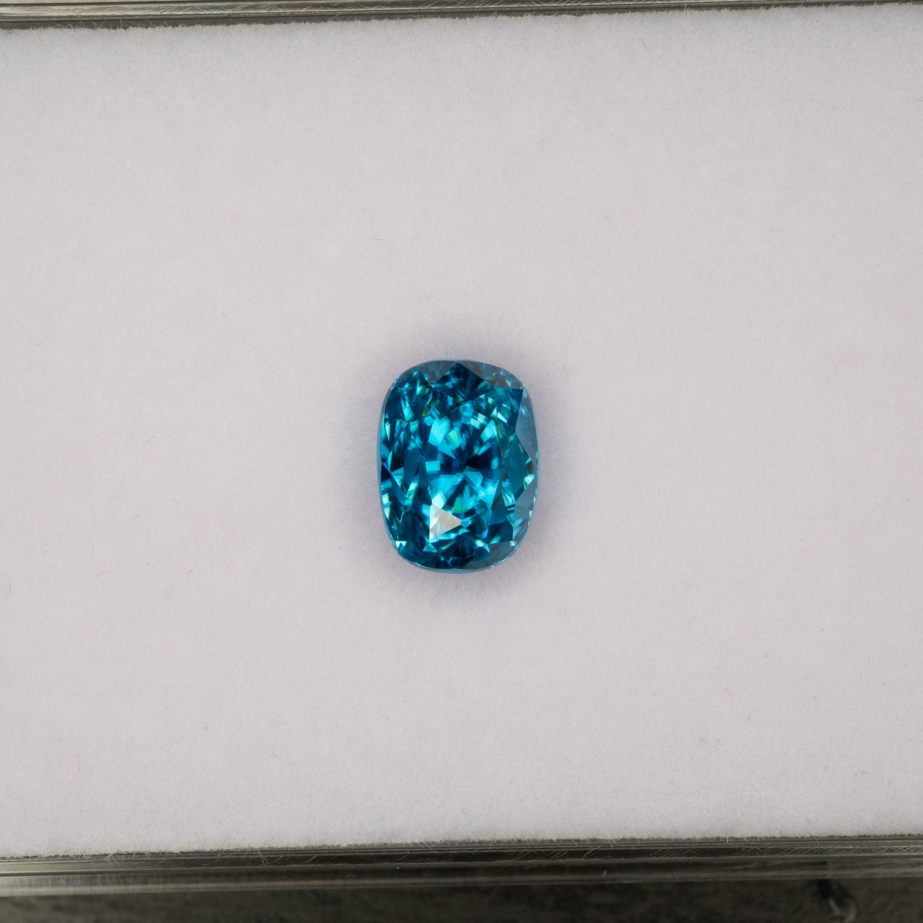 natural cambodian blue zircon oval loose gemstone