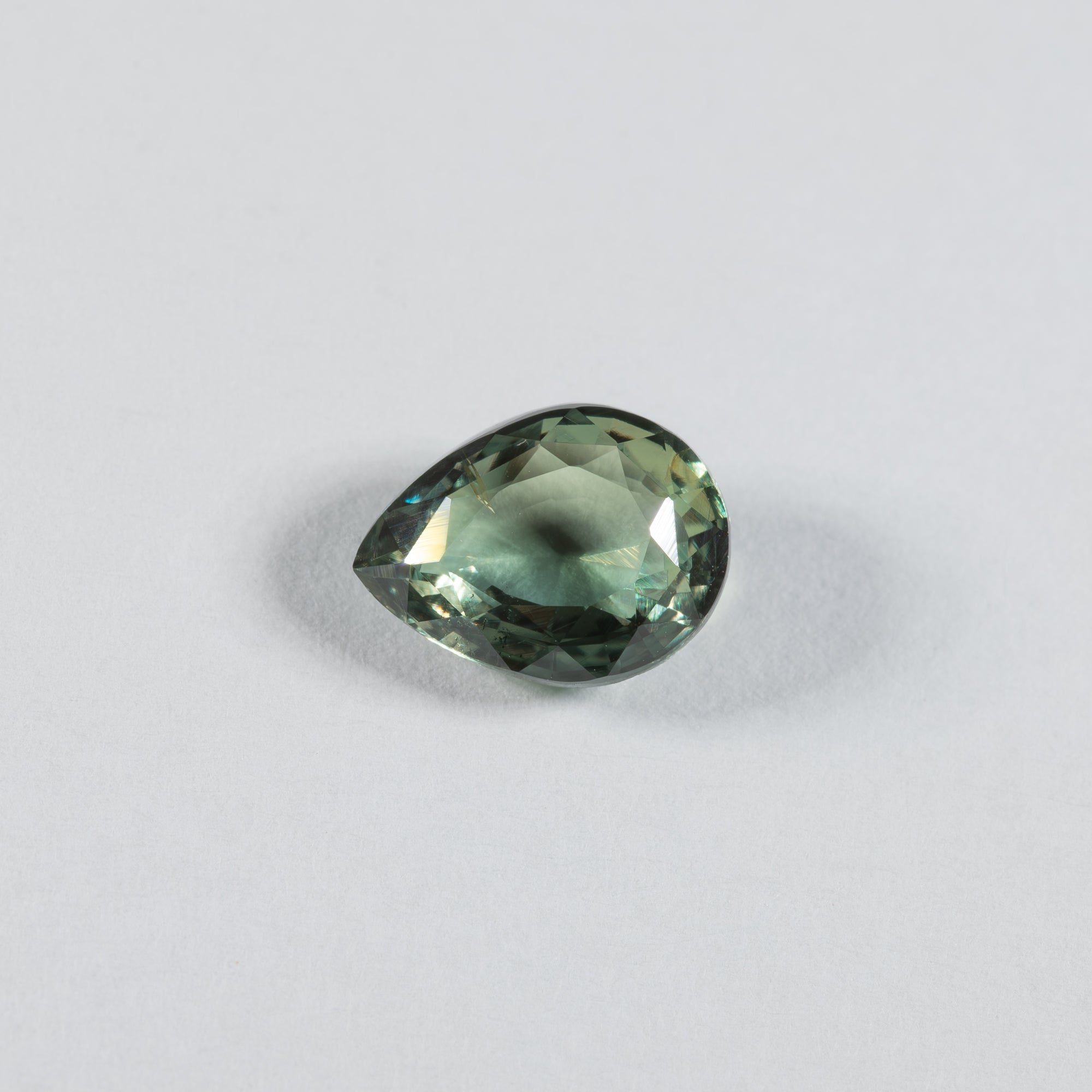 2.02 carat GIA certified color-change alexandrite, pear cut, 8.92x6.79mm loose gemstone