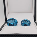 Oval Faceted London Blue Topaz Loose Gemstone 2