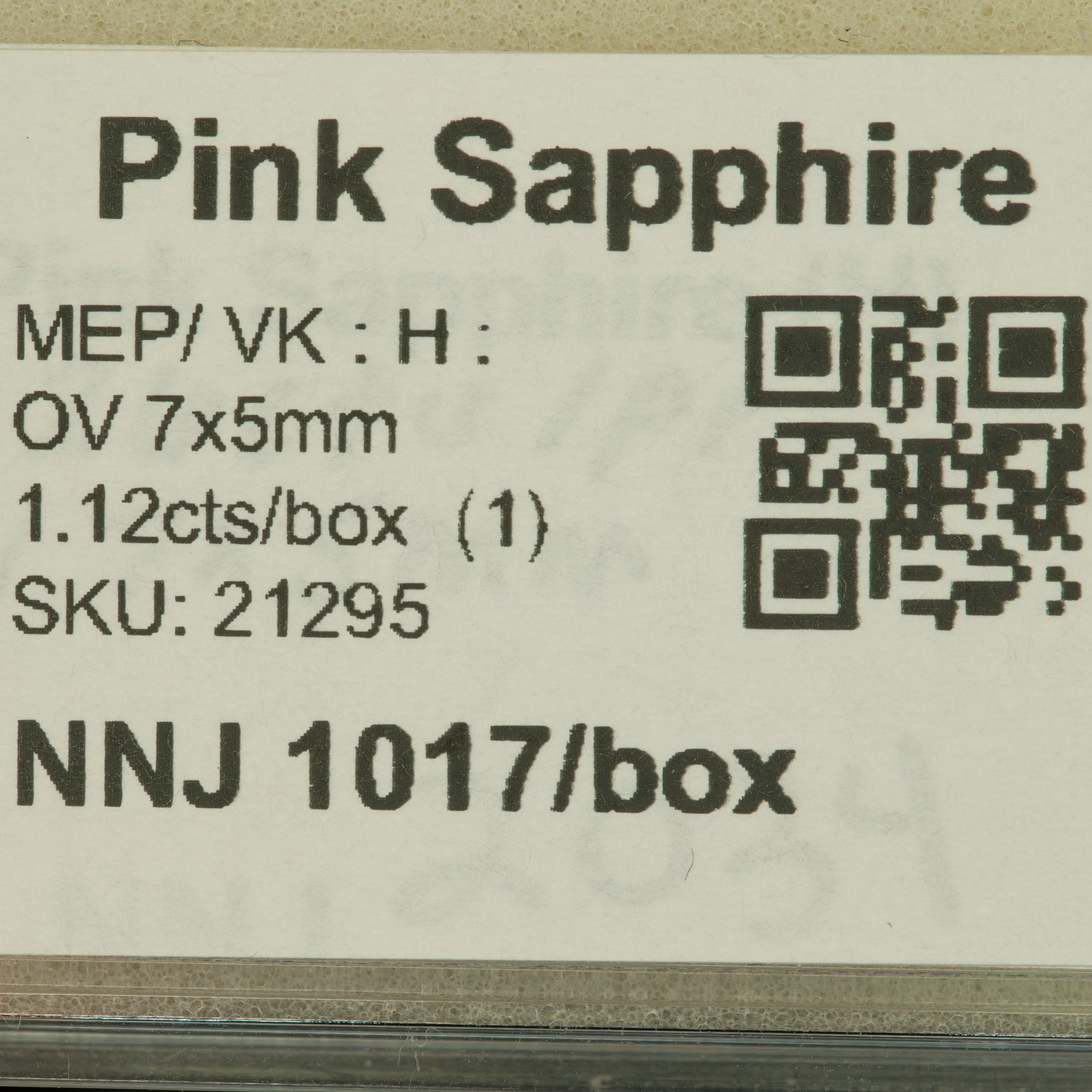 1.12 carat natural Ceylon pink sapphire oval 7x5mm loose gemstone – view 2